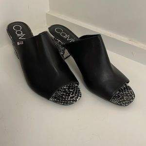 Calvin Klein Shoes Calvin Klein Mule Heel shoes black